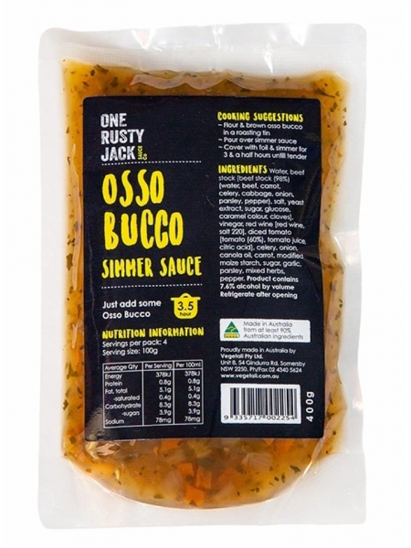 One rusty jack osso bucco sauce